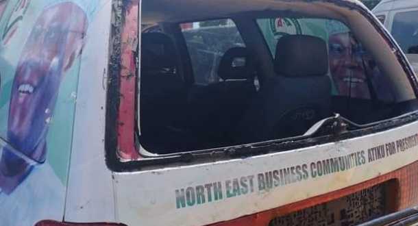 70 Persons Land In Hospitals After Thugs Attack Atiku Convoy In Borno State- Dino