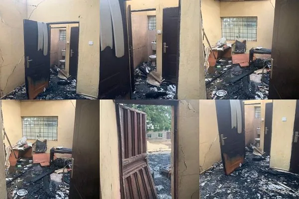 340 Ballot Boxes, 130 Voting Cubicles, 14 Generators Destroyed As Hoodlums Set INEC Office On Fire
