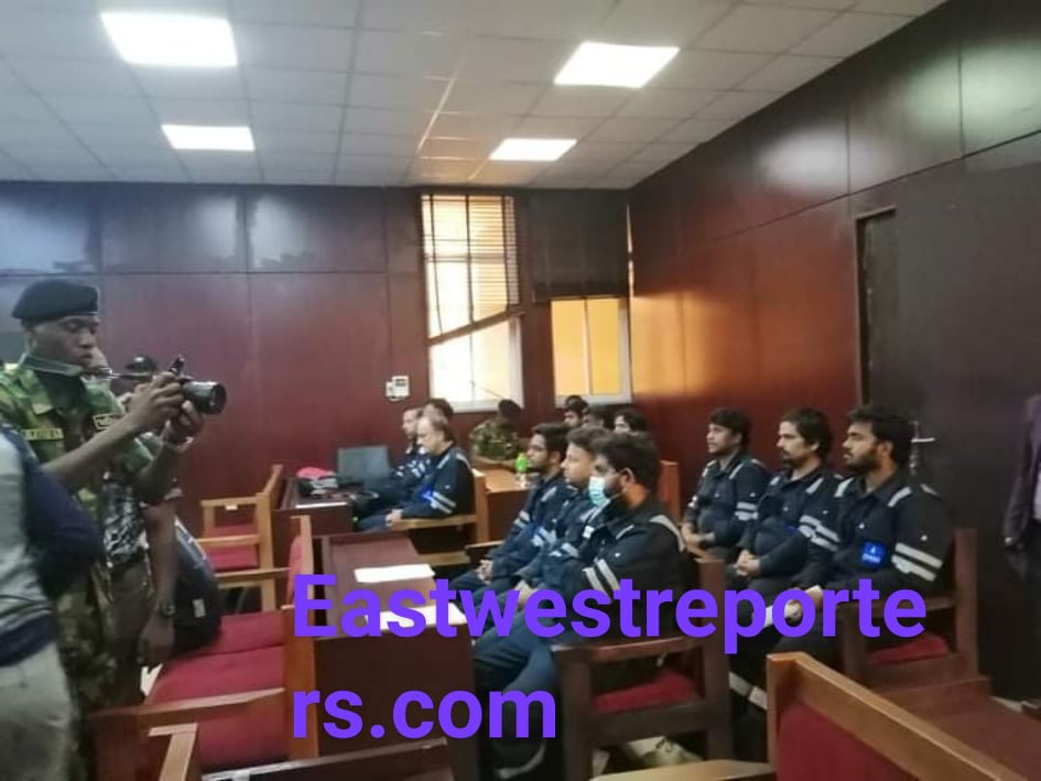 Court Orders Detention Of 17 Foreigners, Arrested Over Alleged Oil Theft/ Sea Piracy