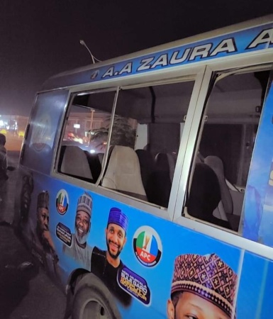17 Persons Injured As Thugs Attack APC Senatorial Candidate Motorcade In Kano