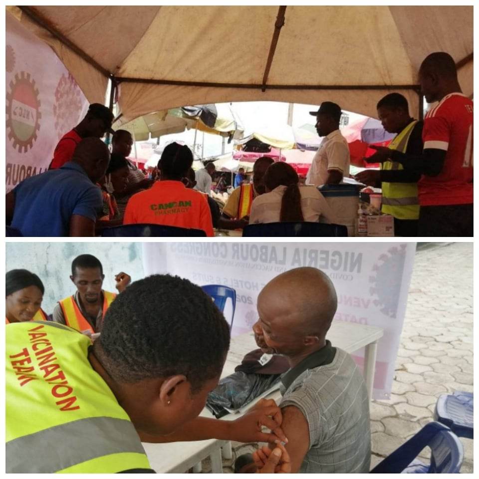Over 200 Persons Benefits From NLC Free Testing, Covid-19 Vaccination At Sangana Market In Rivers