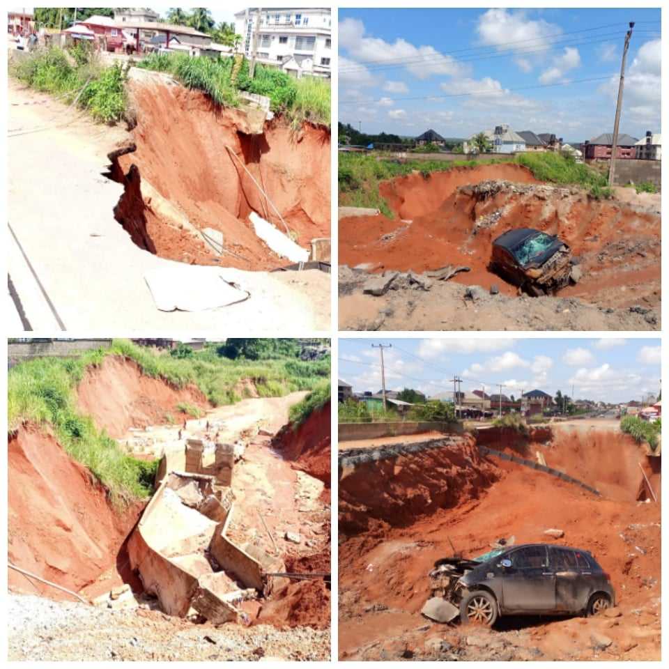 Erosion Disaster: Anambra At The Verge Of Being Cut Off At The Onitsha-Owerri Road Axis, Sends SOS To FG