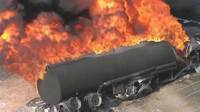 Over 18 Persons Scooping Fuel From Fallen Tanker Burnt To Death In Ore