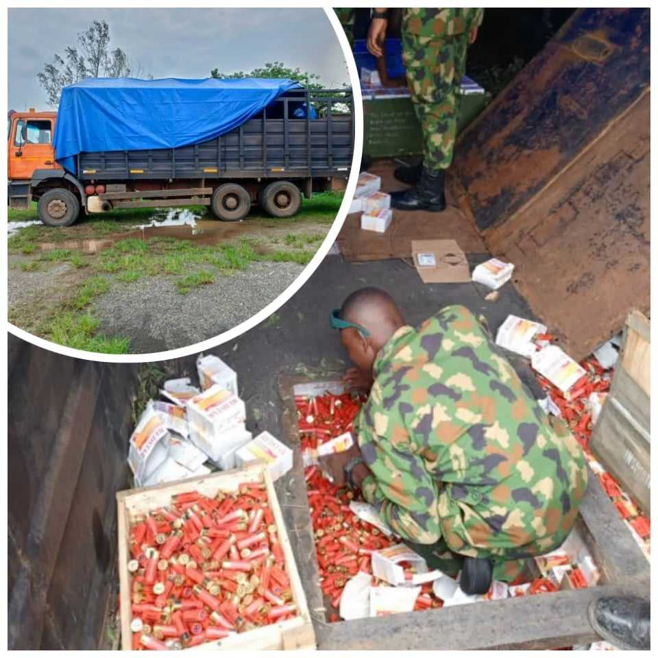 Troops of 192 Battalion Intercepts Truck Load Of Smuggled Ammunition En-route Anambra State