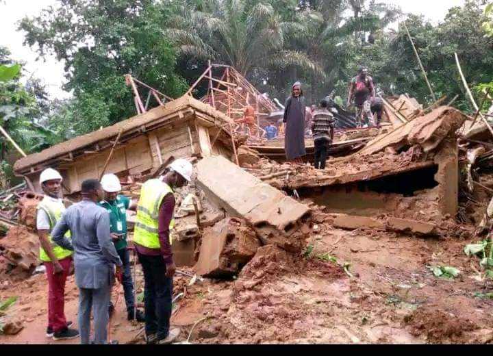 Building Under Construction Collapse In Anambra Killing Mason And His Two Children