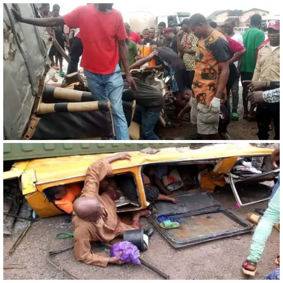 Truck Conveying Goods In Container Crush 5 Women Inside Bus To Death, 4 Injured