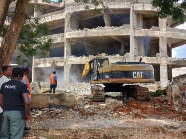 Wike Demolish Abuja Property Next To Gbajabiamila’s Residence Despite Court Judgement Against FCDA