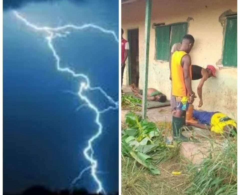 Lightning Struck Anambra Students Playing Football Under The Rain, 3 Killed, 6 Hospitalized