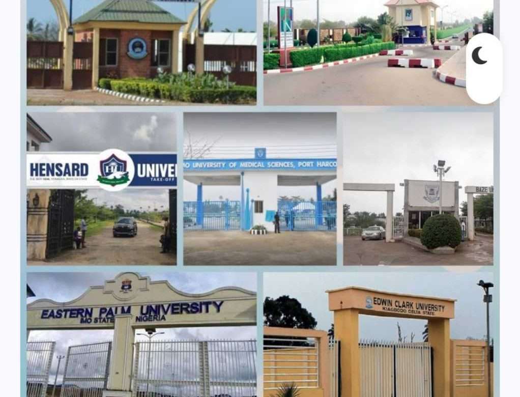 Nigeria Politicians floats Universities To Compete With Religious Organisation: See List Of Private Owned Universities