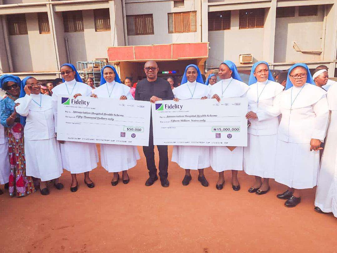 Peter Obi Donates Another $50,000 & 15,000,000 to Another Mission Hospital In Enugu