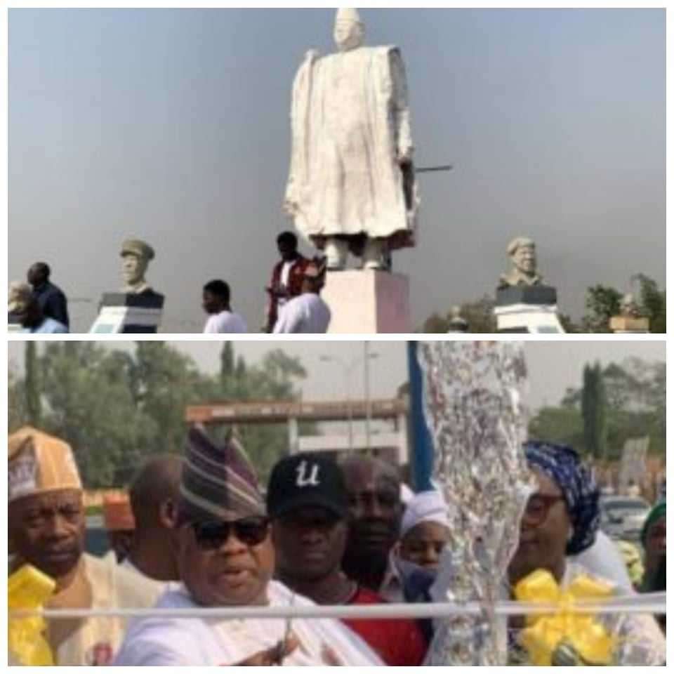 Gov. Adeleke Follows Imo State, Rochas Footsteps, Unveils Status Of Former Governors At Memorial Gardens