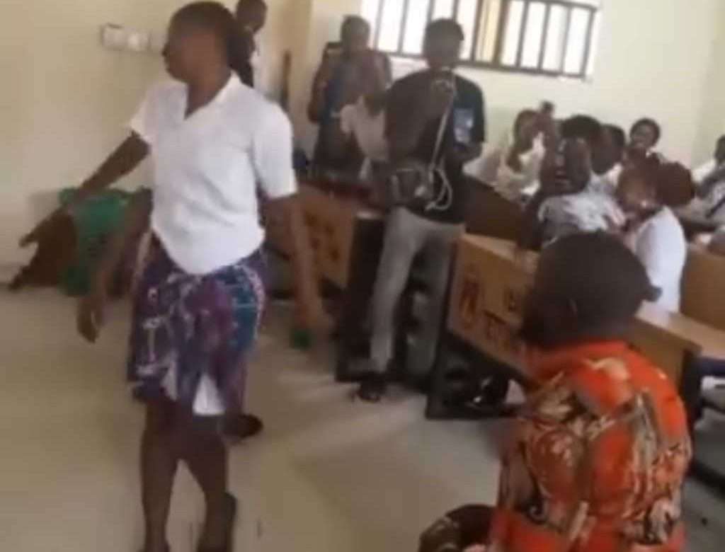 Tired Of Being Alone: ABSU Lecturer Proposes To Student Inside Class On Valentines Day