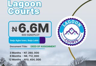 Enjoy Incredible Lagos Waterfronts Lifestyle, Own A Property At Lagoon Courts With Ease